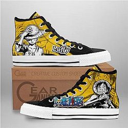 One Piece Converse - Luffy High Top Shoes Mix Manga | Anime Converse AG0512