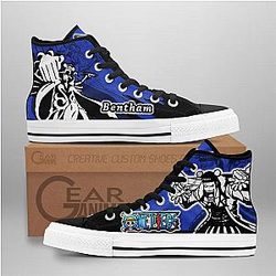 One Piece Converse - Bentham High Top Shoes Mix Manga | Anime Converse AG0512