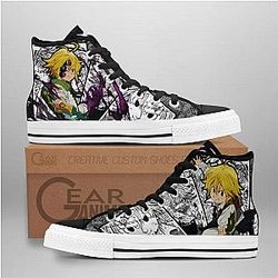 Seven Deadly Sins Converse - Meliodas High Top Shoes | Anime Converse AG0512
