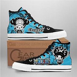 One Piece Converse - Tony Tony Chopper High Top Shoes Mix Manga | Anime Converse AG0512