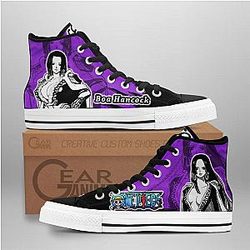 One Piece Converse - Boa Hancock High Top Shoes Mix Manga | Anime Converse AG0512