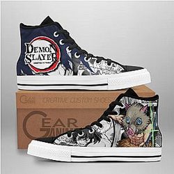 Demon Slayer Converse - Inosuke High Top Shoes | Anime Converse AG0512