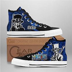 One Piece Converse - Sabo High Top Shoes Mix Manga | Anime Converse AG0512