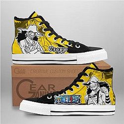 One Piece Converse - Usopp High Top Shoes Mix Manga | Anime Converse AG0512