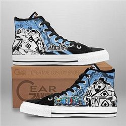 One Piece Converse - Jinbe High Top Shoes Mix Manga | Anime Converse AG0512