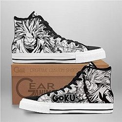 Dragon Ball Converse - Goku Saiyan High Top Shoes | Anime Converse AG0512