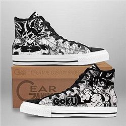 Dragon Ball Converse - Goku Ultra Instinct High Top Shoes | Anime Converse AG0512