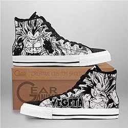 Dragon Ball Converse - Vegeta Saiyan High Top Shoes | Anime Converse AG0512
