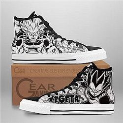 Dragon Ball Converse - Vegeta High Top Shoes | Anime Converse AG0512