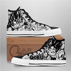 Dragon Ball Converse - Goku Blue High Top Shoes | Anime Converse AG0512