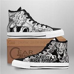 Dragon Ball Converse - Goku Black Rose Kid High Top Shoes | Anime Converse AG0512