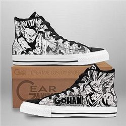 Dragon Ball Converse - Gohan Saiyan High Top Shoes | Anime Converse AG0512