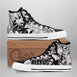 Dragon Ball Converse - Beerus High Top Shoes | Anime Converse AG0512