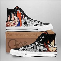 Dragon Ball Converse - Goku High Top Shoes Mix Manga | Anime Converse AG0512