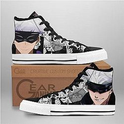 Jujutsu Kaisen Converse - Satoru Gojo High Top Shoes Mix Manga | Anime Converse AG0512