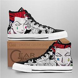 Hunter x Hunter Converse - Hisoka High Top Shoes Mix Manga | Anime Converse AG0512
