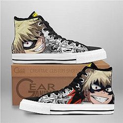 My Hero Academia Converse - Katsuki Bakugo High Top Shoes Mix Manga | Anime Converse AG0512