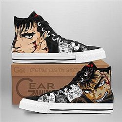 Berserk Converse - Guts High Top Shoes Mix Manga | Anime Converse AG0512