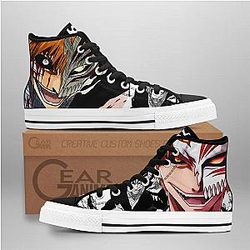 Bleach Converse - Ichigo Kurosaki High Top Shoes Mix Manga | Anime Converse AG0512