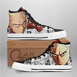 One Punch Man Converse - Saitama High Top Shoes Mix Manga | Anime Converse AG0512