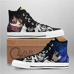 My Hero Academia Converse - Dabi High Top Shoes Mix Manga | Anime Converse AG0512
