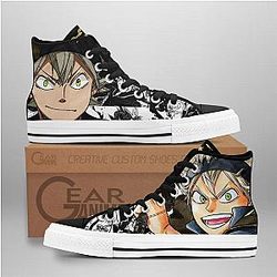 Black Clover Converse - Asta High Top Shoes | Anime Converse AG0512