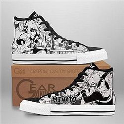 Naruto Converse - Minato Namikaze High Top Shoes | Anime Converse AG0512