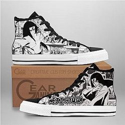 Naruto Converse - Neji Hyuga High Top Shoes | Anime Converse AG0512