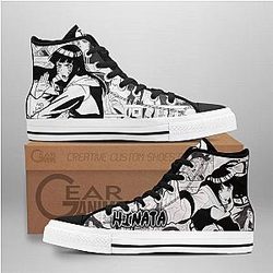 Naruto Converse - Hinata Hyuga High Top Shoes | Anime Converse AG0512