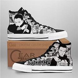 Naruto Converse - Shikamaru Nara High Top Shoes | Anime Converse AG0512