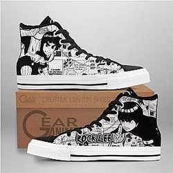 Naruto Converse - Rock Lee High Top Shoes | Anime Converse AG0512