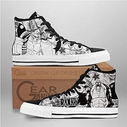 One Piece Converse - Franky High Top Shoes | Anime Converse AG0512