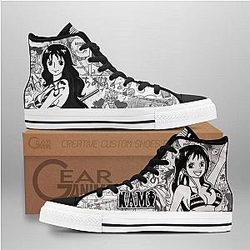 One Piece Converse - Nami High Top Shoes | Anime Converse AG0512