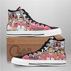 Haikyuu Converse - Wakutani South High Top Shoes | Anime Converse AG0512