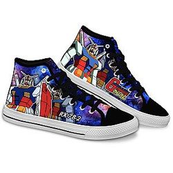 Mobile Suit Gundam Converse - RX-78-2 Gundam High Top Shoes | Anime Converse AG0512