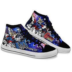 Mobile Suit Gundam Converse - Star Build Strike Gundam High Top Shoes | Anime Converse AG0512