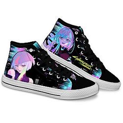 Cyberpunk Edgerunners Converse - Lucy High Top Shoes | Anime Converse AG0512