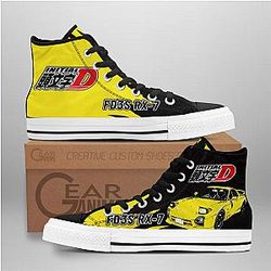 Initial D Converse - Keisuke Takahashi High Top Shoes | Anime Converse AG0512