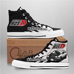 Initial D Converse - Fujiwara Tofu High Top Shoes | Anime Converse AG0512