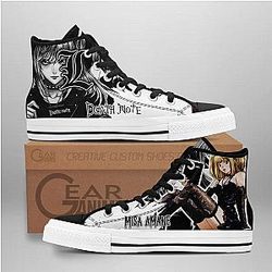 Death Note Converse - Misa Amane High Top Shoes | Anime Converse AG0512