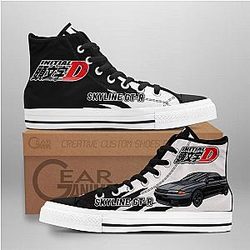 Initial D Converse - Takeshi Nakazato High Top Shoes | Anime Converse AG0512