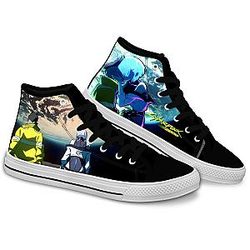 Cyberpunk Edgerunners Converse - David Martinez and Lucy High Top Shoes | Anime Converse AG0512