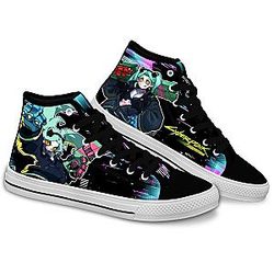 Cyberpunk Edgerunners Converse - Rebecca High Top Shoes | Anime Converse AG0512