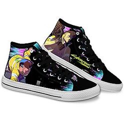 Cyberpunk Edgerunners Converse - David Martinez High Top Shoes | Anime Converse AG0512