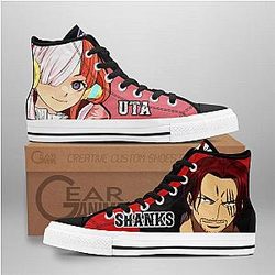 One Piece Converse - Shanks and Uta High Top Shoes | Anime Converse AG0512