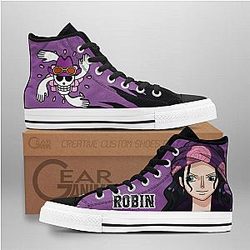 One Piece Converse - Nico Robin High Top Shoes | Anime Converse AG0512