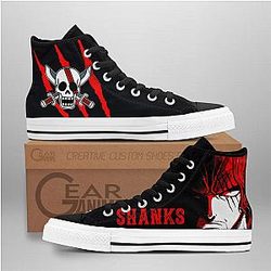 One Piece Converse - Shanks High Top Shoes | Anime Converse AG0512