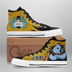 One Piece Converse - Jinbe High Top Shoes | Anime Converse AG0512