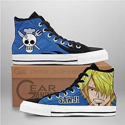 One Piece Converse - Sanji High Top Shoes | Anime Converse AG0512