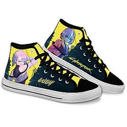 Cyberpunk Edgerunners Converse - Lucy High Top Shoes | Anime Converse AG0512